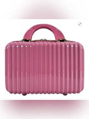 🩶HARD SHELL COSMETIC TRAVEL CASE PINK - TIK TOK VIRAL - NEW WITH TAGS🩶
